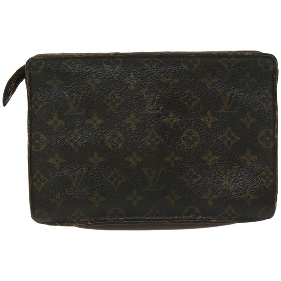 LOUIS VUITTON Monogram Pochette Homme Clutch Bag M51795 LV Auth 67518
